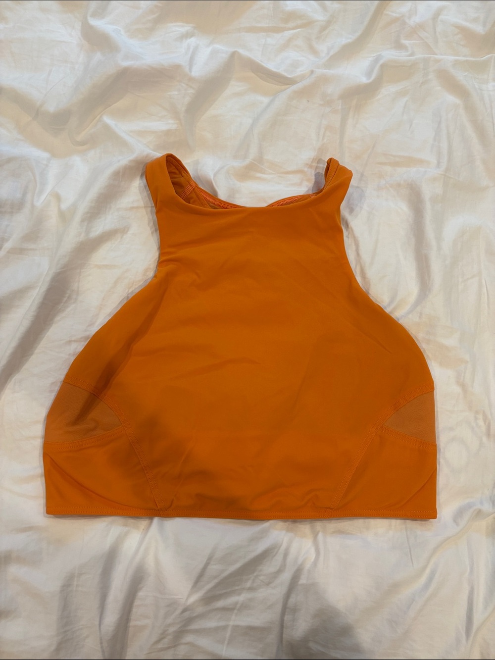 Orange Lululemon Women's High Neck Top